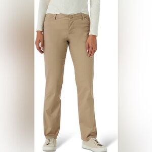 Lee Womens Wrinkle Free Relaxed Fit Straight Leg Pant